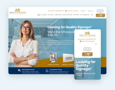 Custom Website Design Example 1